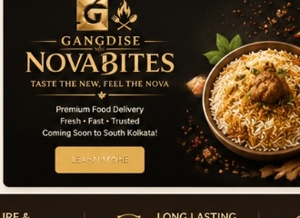 GANGDISE NOVABITES — Premium food delivery with aromatic biryani